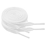 North Bund 2 Paar Flache Schnürsenkell für Sneaker, Sportschuhe,Laufschuhe,Turnschuhe...