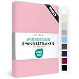 JACOBSON Spannbettlaken Topper 180x200-200x200, Premium Mikrofaser Spannbetttuch 160g/m²,...