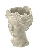 Dio Pflanzgefäß Büste Frau 21,5 cm Beton Pflanztopf Gartendeko Blumentopf Figur