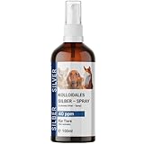BMUT 1x 100ml Kolloidales Silberspray für Haustiere – Hund, Katze, Pferd –...