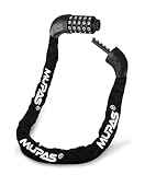 MUPAS Fahrradschloss mit 5 stellig,Fahrrad Zahlenschloss aus Gehärtetem...