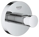 GROHE Start, Bademantelhaken ohne Bohren (Handtuchhalter mit verdeckter...