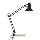 BRILLIANT Lampe, Hobby Schreibtischklemmleuchte schwarz, Metall, 1x A60, E27,...