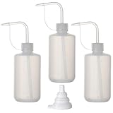 Hyber&Cara 3 Stück Spritzflasche Laborflasche Waschflasche 250 ml Squeeze Flasche aus...