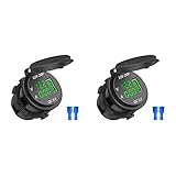 TAMOSH 2X 12 V / 24 V Schnell Ladung 3,0 Auto Zigaretten Anzünder USB Ladegerät LED...
