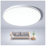 JONMONSM Led Deckenleuchte 18W, IP54 Wasserfest, 2000LM 6500k, Rund Lamp Deckenlampen für...