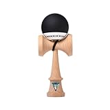 KROM Kendama POP Rubber Schwarz - aus zertifiziertem Buchenholz - Hohe...