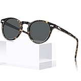 CARFIA Runde Sonnenbrille für Damen Polarisierte Frauen Sunglasses mit 100% UV Schutz