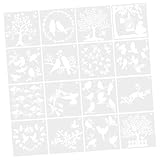 jojofuny 16 Blatt Malvorlage Vorlagen Schablonenpapier Malschablonen Schablonen ziehen...