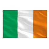 AhfuLife Irland Flagge 150 x 90 cm, 1 Stück Große Irische St Patricks Day Flaggen...