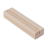 Rechteckiger Tischnummernständer aus Holz, für Memo, Notizen, Tischkarten, Display für...