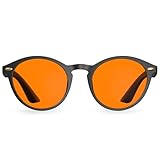 Bloomoak 99,9% Blaulicht-Blockierende Lesebrille (Schwarz, 0-fache Vergrößerung),...
