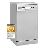 Exquisit Geschirrspüler GSP9309-030E silber | Geschirrspüler 45 cm...