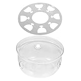 HOLIDYOYO Teekannenwärmer aus Borosilikatglas mit Runder Basis Retro Teekannenheizung...