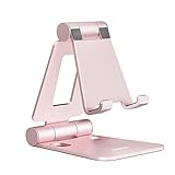 NULAXY Verstellbar Handy Ständer Tisch, Faltbarer Handy Halterung Aluminium...