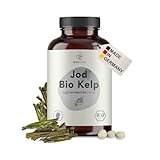 BIO Jod Kapseln aus Kelp Braunalgen, 200 µg Jod pro Tagesdosis, rückstandskontrolliert,...