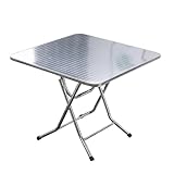 Klappbarer Edelstahltisch, tragbarer zusammenklappbarer Vorbereitungstisch für Küche,...