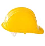 Viwanda Gelber Schutzhelm mit Pin-Verschluss - robuster Helm | Bauarbeiterhelm | Industrie...