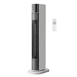 Amazon Basics Oszillierender und tragbarer Turmheizlüfter mit ECO-Modus, 2...