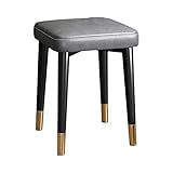 Balama Hocker Metall Schwarz & Grau & Gold stapelbar gepolstert 45 x 31 x 31cm...