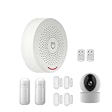 TWACAL Hausalarmanlage Tuya WiFi Home Alarm System Wireless 433 MHz Sicherheit Einbrecher...