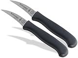 Schälmesser aus Solingen Gemüsemesser Set mit scharfer gebogener Schnittfläche...