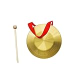 10 cm Messing Kupfer Hand Gong Becken Tragbare Messing Gong...
