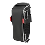 Fahrrad -Satteltasche, Fahrrad -Satteltaschen Fahrradbeutel mit Hakenschleife Schwarz Pu...
