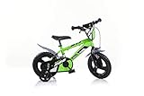 Dino Bikes Jungen Kinderfahrrad grün 412U Jungenfahrrad – 12 Zoll | TÜV geprüft |...