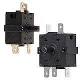 Avejjbaey Elektrische Raumheizung Position 3 Pin 5Pin Rotary 250V 16A Elektroheizung...