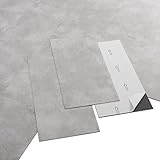 ARTENS - PVC Bodenbelag Shy Industry - Selbstklebende Fliesen - Betoneffekt - Hellgrau -...