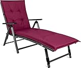 normani Gartenliege Auflage Sonnenliege Polster mit weicher 6 cm Füllung -...
