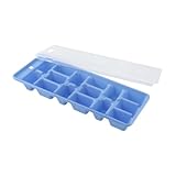 Fackelmann Eiswürfelformer, Eiswürfelbox mit Deckel aus Kunststoff, robuster...