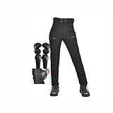 Warnschutz-Motorradhose Wasserdichte Fahrradhose Gepanzerte Motorradjeans, Winddicht Und...