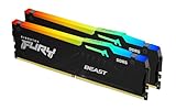 Kingston FURY Beast Schwarz RGB EXPO 32GB 6000MT/s DDR5 CL30 DIMM Desktop Gaming...