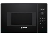 Bosch BFL524MB0 Serie 6 Einbau-Mikrowelle, 38 x 60 cm, 800 W, Drehteller 25,5cm,...