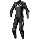 Alpinestars Stella GP Plus 1tlg. Lederkombi Damen Schwarz/Weiss/Metallic Grau 1-Teiler...