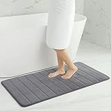 Homaxy Memory Foam Badezimmer Badeteppiche Saugfähige Rutschfester Badvorleger...