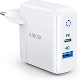 Anker PowerPort PD 2 Wandladegerät, 32W Dual-Port USB-C, 20W Power Delivery,...