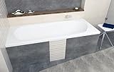 ECOLAM Badewanne Wanne Rechteck Bona Design Acryl weiß 180x80 cm + Styroporverkleidung...
