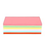 ewtshop® Moderationskarten, rechteckig, 200 x 100 mm, 250 St. 6 Farben, stabiles 180 g...