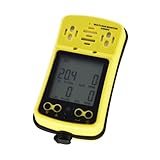 Tragbarer Multi-Gasdetektor, Intelligenter Sensor, 4-in-1-Gasmonitor, Wiederaufladbar, Mit...