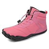 JILILAL Winter Plüsch Barfuß Warme Schuhe, Unisex Outdoor Trekking Schuhe Schneestiefel,...