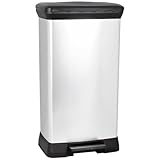 Curver Deco bin metalics 240643 Mülleimer 50 l (B x H x T) 390 x 720 x 290 mm...