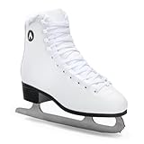ATTABO Eislaufschuhe Damen SchlittschuheWeiß 37 (24 cm), Schnürung, Klassisches Design,...
