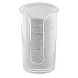 iDesign 38610EU Clarity Wattepad-Spender, durchsichtig, Farblos