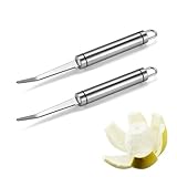CANCYCC 2 Stück Grapefruitmesser, Professionen Grapefruitmesser aus Edelstahl mit doppelt...