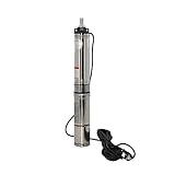HOMIZEN Brunnenpumpe 370W Tiefbrunnenpumpe 4inch 5790L/h sandresistent bis 5%...