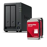 Synology DS725+ 4TB Bundle Western Digital (WD Red Plus 2X 2TB) 2 Bay Plus Serie mit Ryzen...