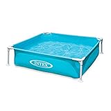 Intex Kinderpool Frame Pool Mini, Blau, 122 x 122 x 30 cm